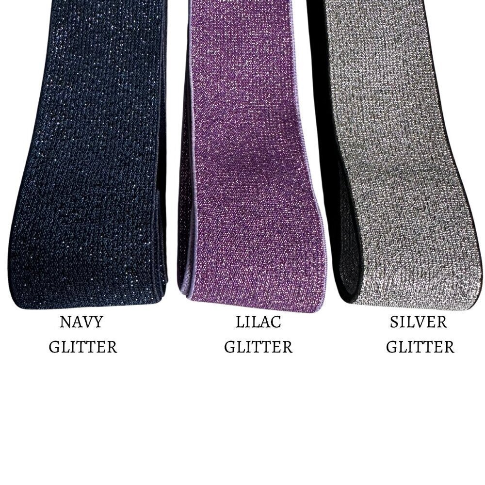 Elastic Silver Horse Bit Belts for Equestrians Solid and Glitter Colors!